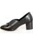Siyah Kalın Topuk Fiyonklu Stiletto(5cm) 4