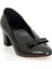 Siyah Kalın Topuk Fiyonklu Stiletto(5cm) 3