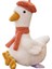 Sevimli Tost Ördek Bebek Peluş Oyuncak Kız Bebek Sıcak Kalp Eşlik Eden Kız Arkadaşı Doğum Günü Hediyesi (Yurt Dışından) 1
