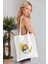 We Bare Bears Model Baskılı Günlük Kullanım Özel Baskı Bez Omuz Çantası Hediyelik Tote Bag 4