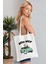 Beep Beep Model Baskılı Günlük Kullanım Özel Baskı Bez Omuz Çantası Hediyelik Tote Bag 3