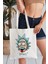 E = Mc² Morty Model Baskılı Günlük Kullanım Özel Baskı Bez Omuz Çantası Hediyelik Tote Bag 4