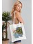 Van Gogh Sunflower Model Baskılı Günlük Kullanım Özel Baskı Bez Omuz Çantası Hediyelik Tote Bag 4