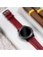 Samsung Galaxy Watch 4 - 5 - 6 / Watch 6 Classic 40MM 43MM 44MM 47MM Watch 5 / Watch 5 Pro 40 44 45 Watch 4 40 42 44 46MM 20MM Deri Kordon Kırmızı 5
