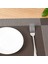 Placemat Pvc Western Placemat Tek Çerçeve Isı Yalıtım Yastığı Otel Aile Tek Kullanımlık Masa Mat Gümüş Gri (Yurt Dışından) 2