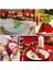 Peçete Halkaları, Kırmızı ve Noel Yemek Masası Için Tasarlanmış Altın Yüzükler (Yurt Dışından) 5