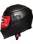 X507 Güneş Vizörlü Kapalı Kask (Mat Siyah) 4