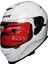 X507 Güneş Vizörlü Kapalı Kask (Beyaz) 1