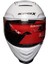 X507 Güneş Vizörlü Kapalı Kask (Beyaz) 4