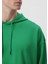 Erkek Kapüşonlu Yeşil Basic Sweatshirt 0610062-71704 5