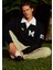 M Logo Nakışlı Polo Yaka Sweatshirt 1