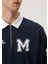 M Logo Nakışlı Polo Yaka Sweatshirt 6