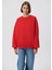 Kadın Bisiklet Yaka Kırmızı Basic Sweatshirt 1610198-80791 2