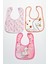 Kuğu Temalı Kare 3 Parça Microfiber Mama Önlüğü Kendi Kutusunda (Su Geçirmez) Çıtçıtlı 2