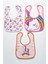 Unicorn Temalı Kare 3 Parça Microfiber Mama Önlüğü Kendi Kutusunda (Su Geçirmez) Çıtçıtlı 2