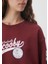 Kadın Scooby Doo Baskılı Bordo Sweatshirt 1S10031-85493 6