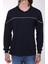 Uzun Kollu T- Shirt Penye Polo Yaka Pamuk Lacivert Erkek 2
