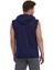Erkek Kapüşonlu Kanguru Cepli Kolsuz Sweatshirt 4