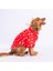 Stars Red Peluşlu Su Geçirmez Küçük Irk Köpek Yağmurluğu 1
