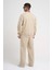 Erkek Baggy Oversize Açık Bej Eşofman Altı 3