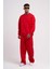 Erkek Baggy Oversize Kırmızı Eşofman Altı 2