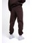 Erkek Basic Jogger Relaxed Kahverengi Eşofman Altı 4