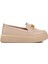261075 Bej Kadın Loafer Ayakkabı 1