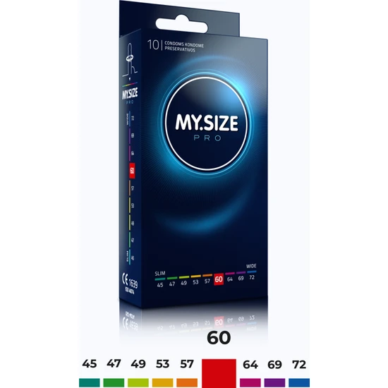 Mysize Pro Prezervatif - Ultra İnce - 10'lu - 60 Beden