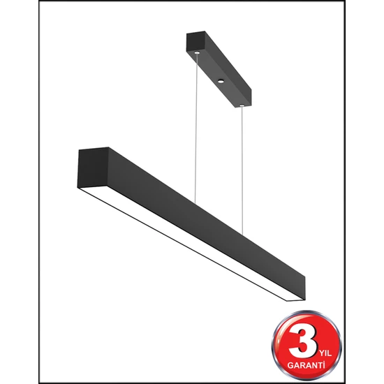 Hegza Lighting Lineer 120 cm - Ledli Modern Sarkıt Linear LED Avize Salon Mutfak Oturma Odası Yatak Odası Antre Hol Ofis LED