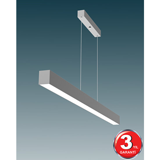 Hegza Lighting Lineer 120 cm - Ledli Modern Sarkıt Linear LED Avize Salon Mutfak Oturma Odası Yatak Odası Antre Hol Ofis LED