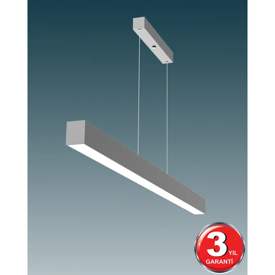 Hegza Lighting Lineer 120 cm - Ledli Modern Sarkıt Linear LED Avize Salon Mutfak Oturma Odası Yatak Odası Antre Hol Ofis LED