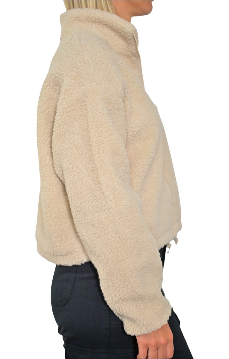 Only Kadın Peluş Ceket Su Yeşili - 15294363 görsel 3