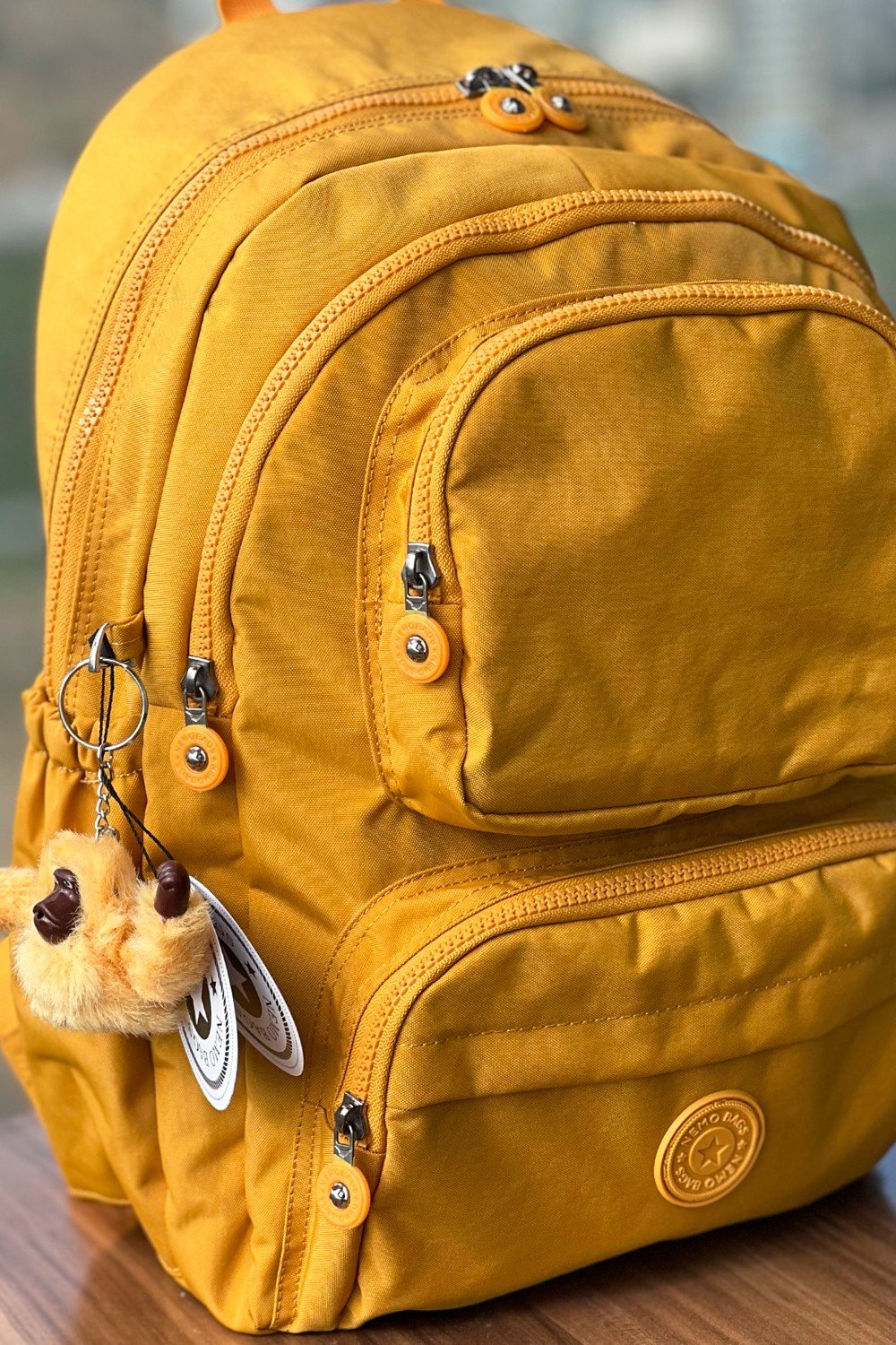 Nemo Bags Açık Vizon Sırt Çantası Okul Çantası Laptop ve Seyahat Çantası Su Geçirmez Spor Çanta