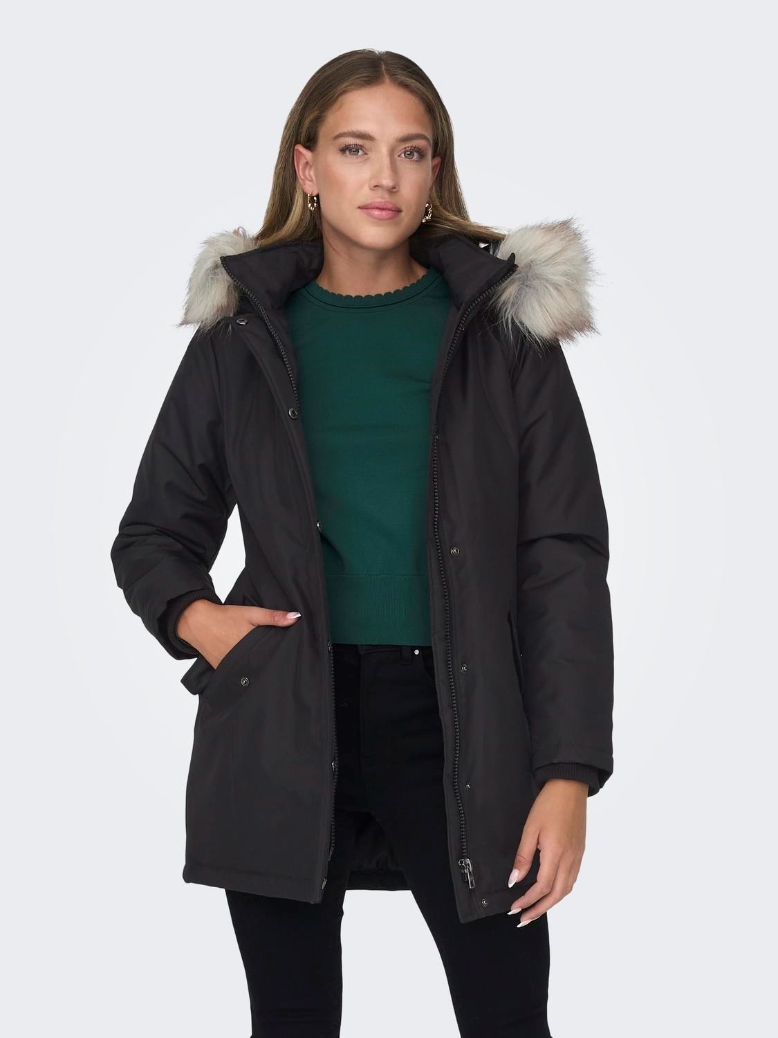 Only Bayan Uzun Mont Kapüşonlu Parka 15300633