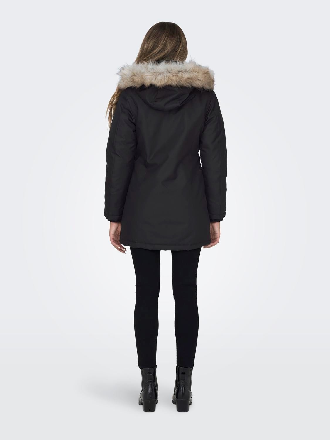 Only Bayan Uzun Mont Kapüşonlu Parka 15300633 görsel 2