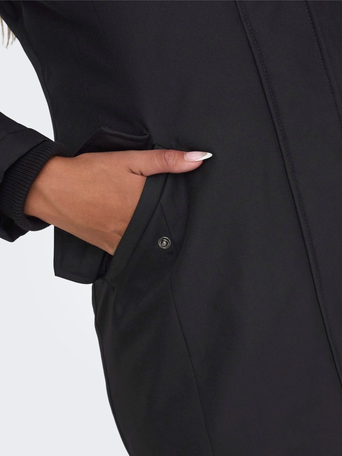 Only Bayan Uzun Mont Kapüşonlu Parka 15300633 görsel 5