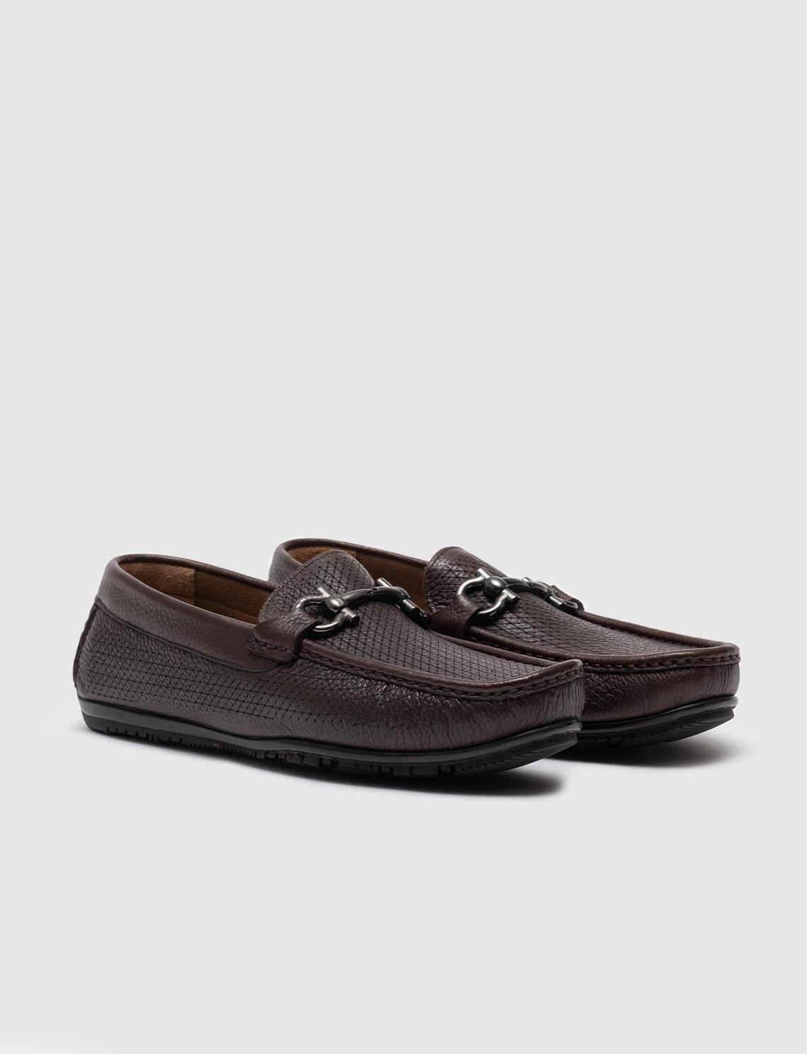 Cabani Hakiki Deri Siyah Erkek Loafer görsel 7