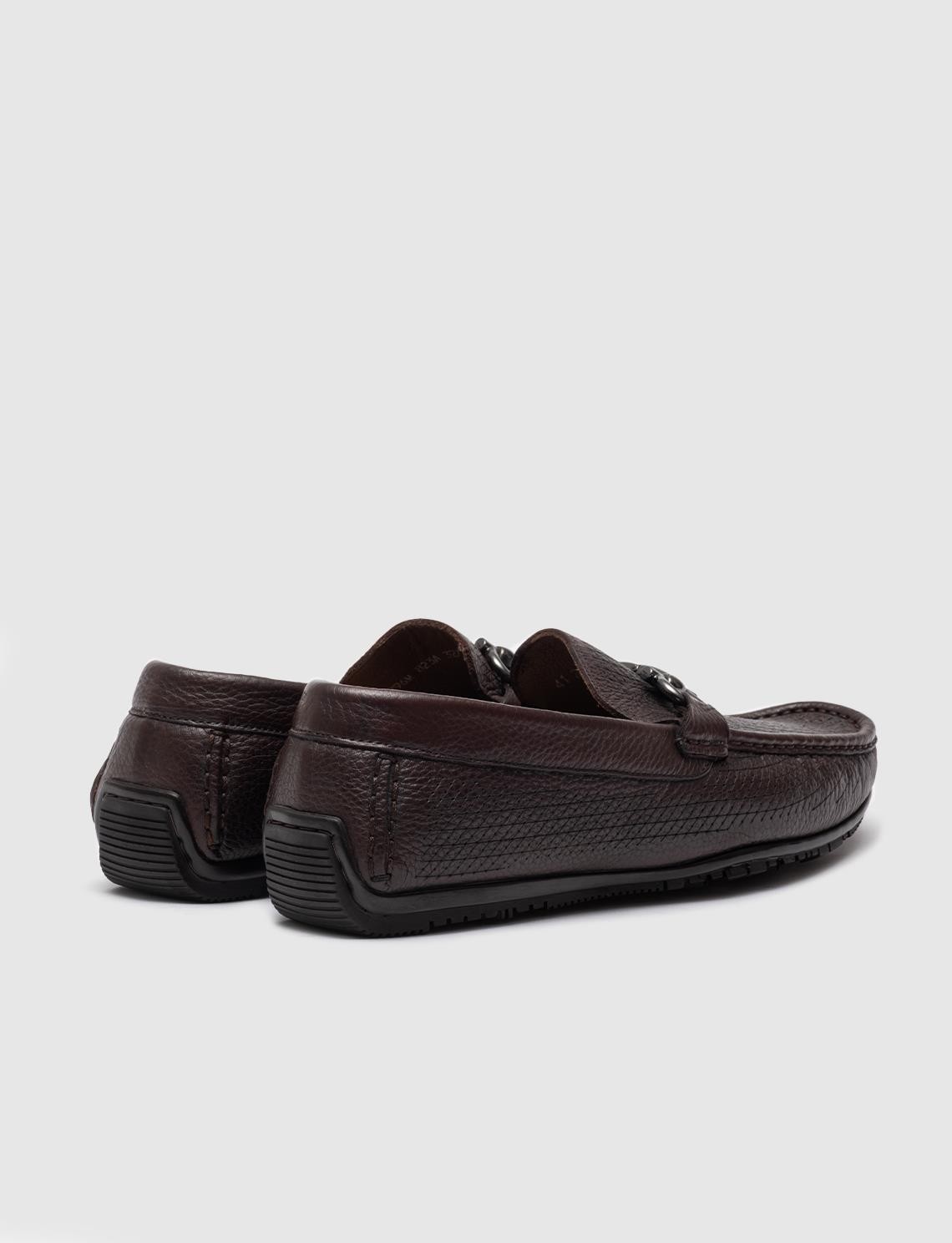 Cabani Hakiki Deri Siyah Erkek Loafer görsel 8