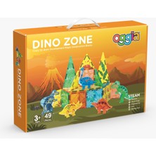 Oggia Dino Zone 49 Parça Manyetik Oyuncak / Bloklar Seti (KBDW-49KL)