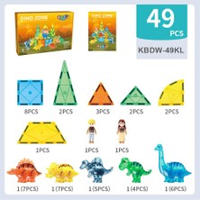 Oggia Dino Zone 49 Parça Manyetik Oyuncak / Bloklar Seti (KBDW-49KL)