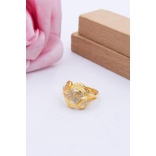 Latif Kuyumcu 22 Ayar Altın Yüzük Kalemli Kadın Yüzük LKYZK1224