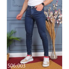 Jack Caprio Mavi Kot Pantolon Slim Fit Likralı Renk Solması Yapmaz Yüksek Kaliteli Jeans Kot Pantolon