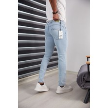 Jack Caprio Mavi Kot Pantolon Slim Fit Likralı Renk Solması Yapmaz Yüksek Kaliteli Jeans Kot Pantolon