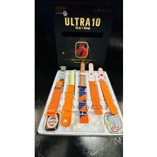 Byrist Ultra 10 - 49MM 10 In 1 Edition - 10 Kordon + Silikon Koruyucu Kablosuz Şarj Özellikli Akıllı Saat