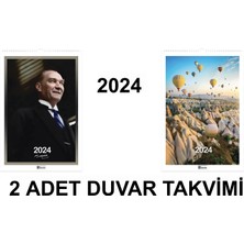 Keskin Color 2024 Duvar Takvimi Manzaralar ve Atatürk 31 x 43 cm