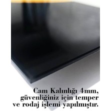 Rosyvien Mustafa Kemal Atatürk Türk Bayrağı Cam Tablo, Vatanını En Çok Seven Görevini En Iyi Yapandır, Dekor