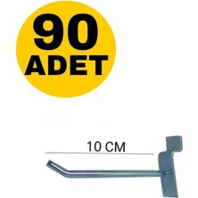 Zikzak Zıkzak Raf K Lı Panel / Pano Askı Kancası 10 cm 90 Adet
