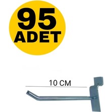 Zikzak Zıkzak Raf K Lı Panel / Pano Askı Kancası 10 cm 95 Adet