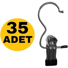 Zikzak Zıkzak Mandallı Eşarp Askısı 35 Adet