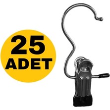 Zikzak Zıkzak Mandallı Eşarp Askısı 25 Adet